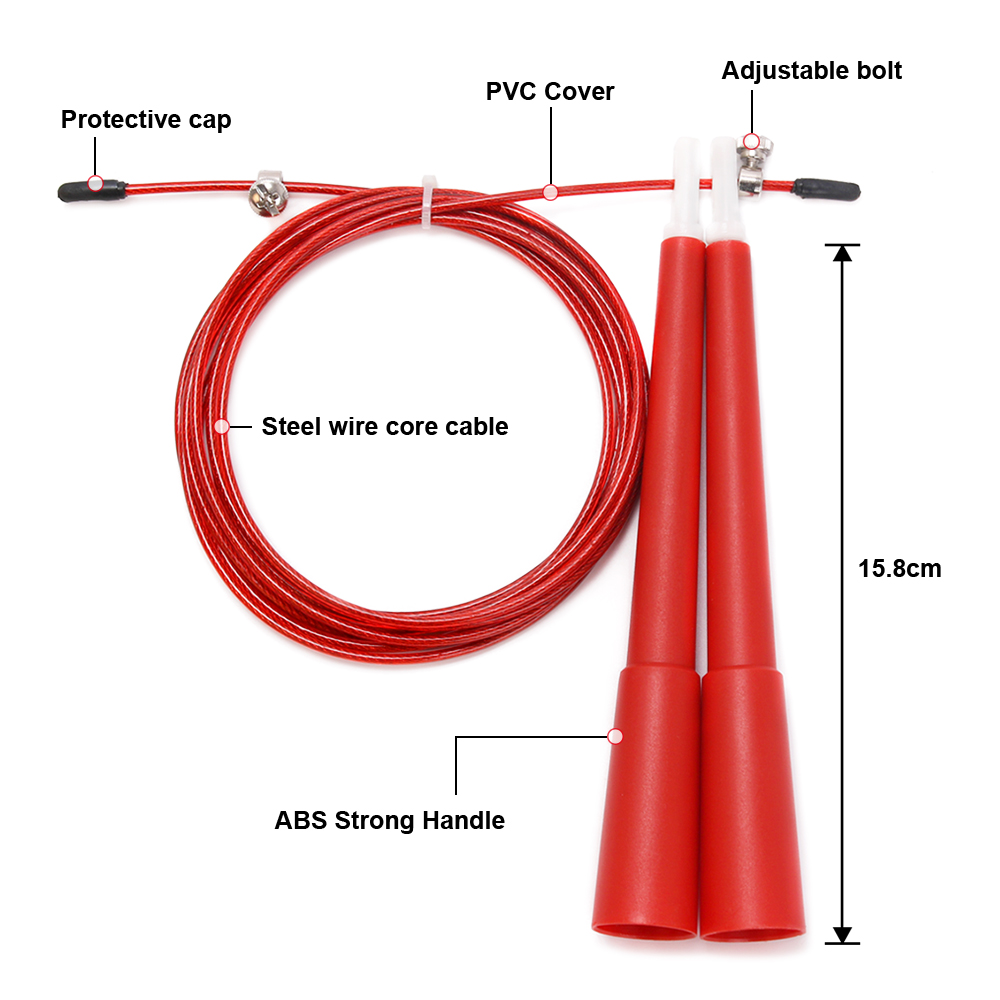 Crossfit No Equipment - Corda per saltare professionale in PVC